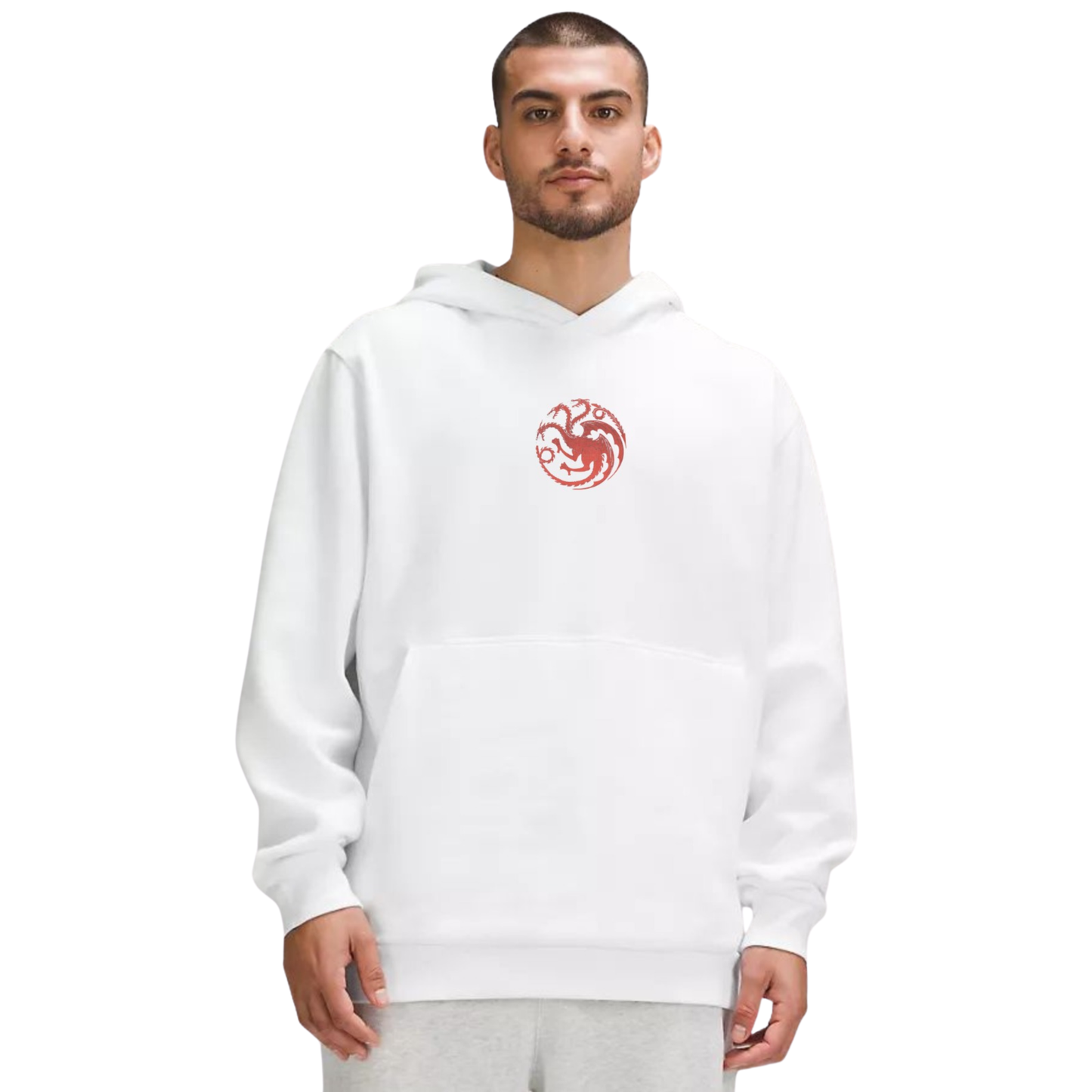 White Men's Hoodie Inspired By GOT